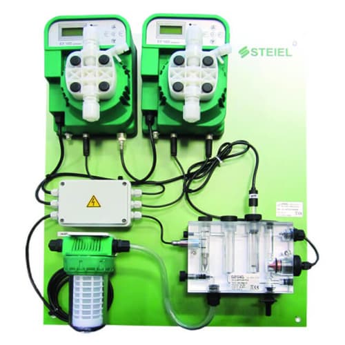 Контроллер Steiel PNL NOVA POOL EF162pH+EF163Cl pH/св. хл.+2э/м нас. 10л/ч 800м3 (9N0SC01C100C10010)