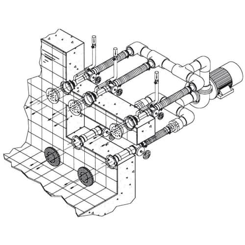 Установка гидромассажная Hugo Lahme Combi-Whirl 3 (8650020)