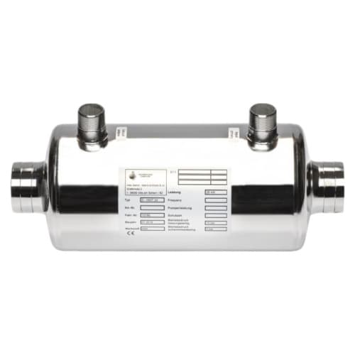 Теплообменник 14кВт Max Dapra D-HWT 12 корпус н/с спираль н/с AISI 316 (100124)